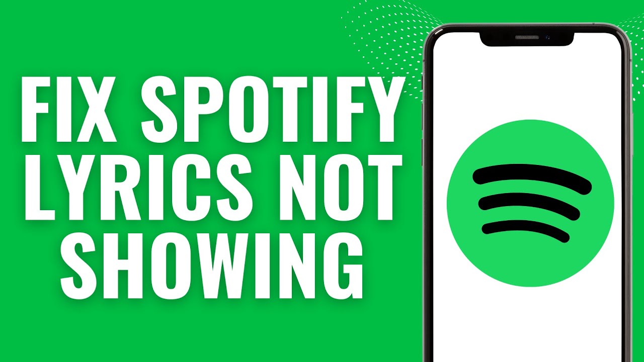 How to Fix Spotify Lyrics not showing - YouTube