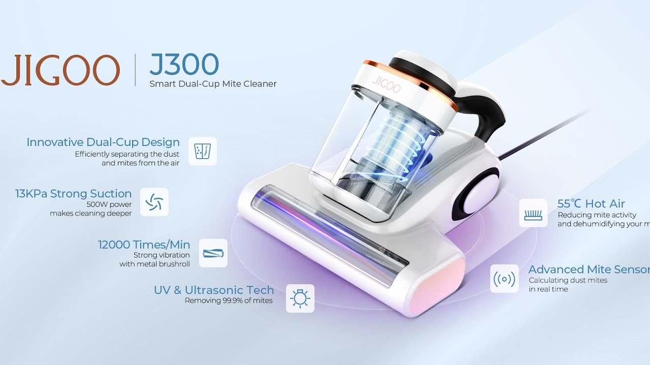 🛏️ Gardez votre matelas frais et sans allergènes avec le JIGOO J300 ! 🏡✨