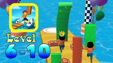 Shortcut Run Gameplay (Playing Level 6-10) Best Hyper Casual Games and offline Mobile Games