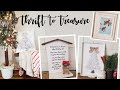 Thrift to Treasure • Christmas Pillow • Kitchen Christmas Decor • Bird Painting • Holiday Sign