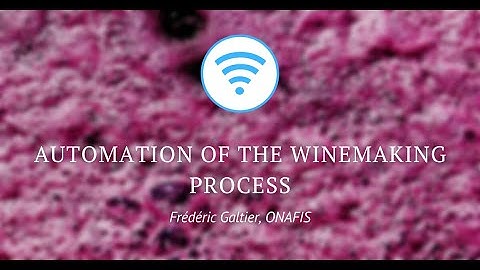 Automation of the winemaking process