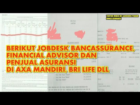Pekerjaan Bancassurance & Financial Advisor di Perusahaan Asuransi (AXA Mandiri, BRI Life dll)