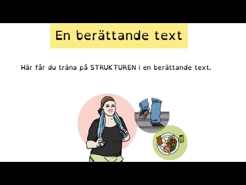 New En berättande text - STRUKTUR