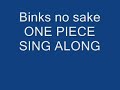 Binks no sake [ ONE PIECE] LYRICS