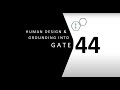 Human Design Gate 44 and Grounding