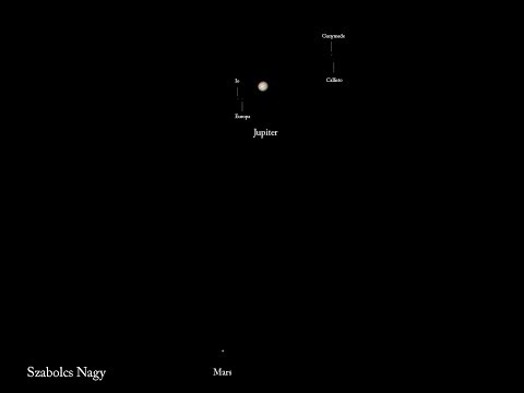 Jupiter - Mars conjunction (7th January 2018)