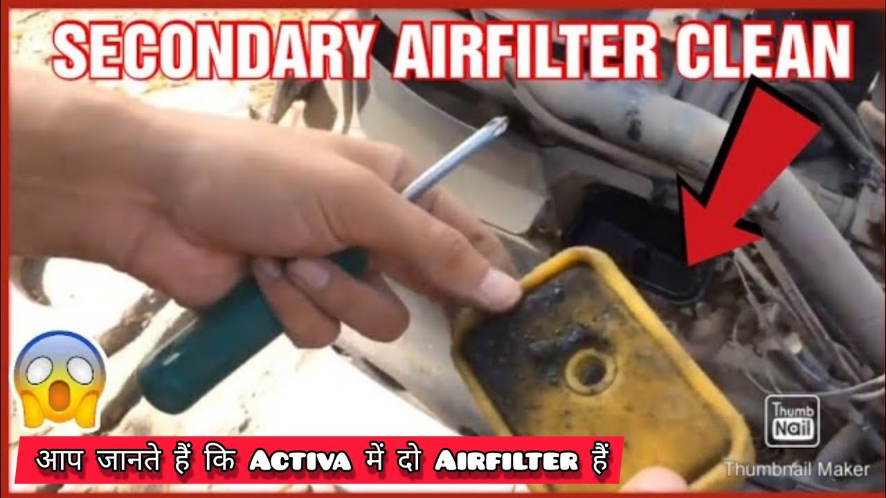 Honda Activa Servicing At Home Airfilter Cleaning YouTube