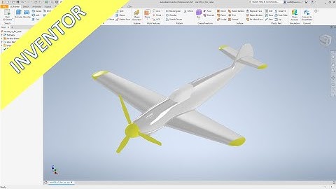 WW-109 Fighter Plane - Part 1 - Inventor 2021 Training - Surfaces