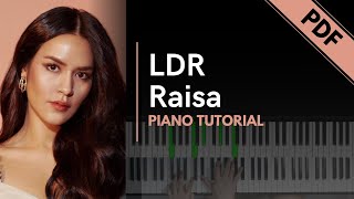 Raisa - LDR (Piano Tutorial + Not Angka)