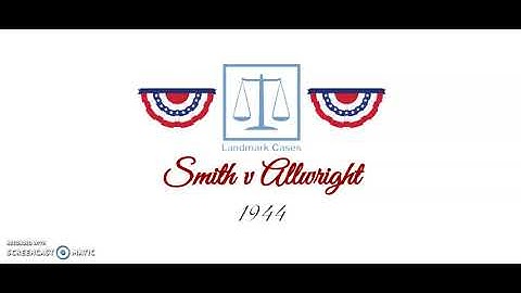 Smith v Allwright (1944)
