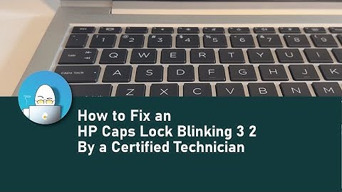 How to Fix an HP Caps Lock Blinking 3 2 with a Black Screen by a Certified Technician - LED Code 3 2