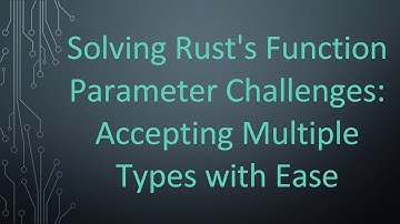 Solving Rust