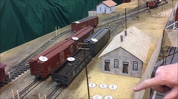 Inglenook Switching Puzzle in O-Scale: On48 Puzzle Number 1