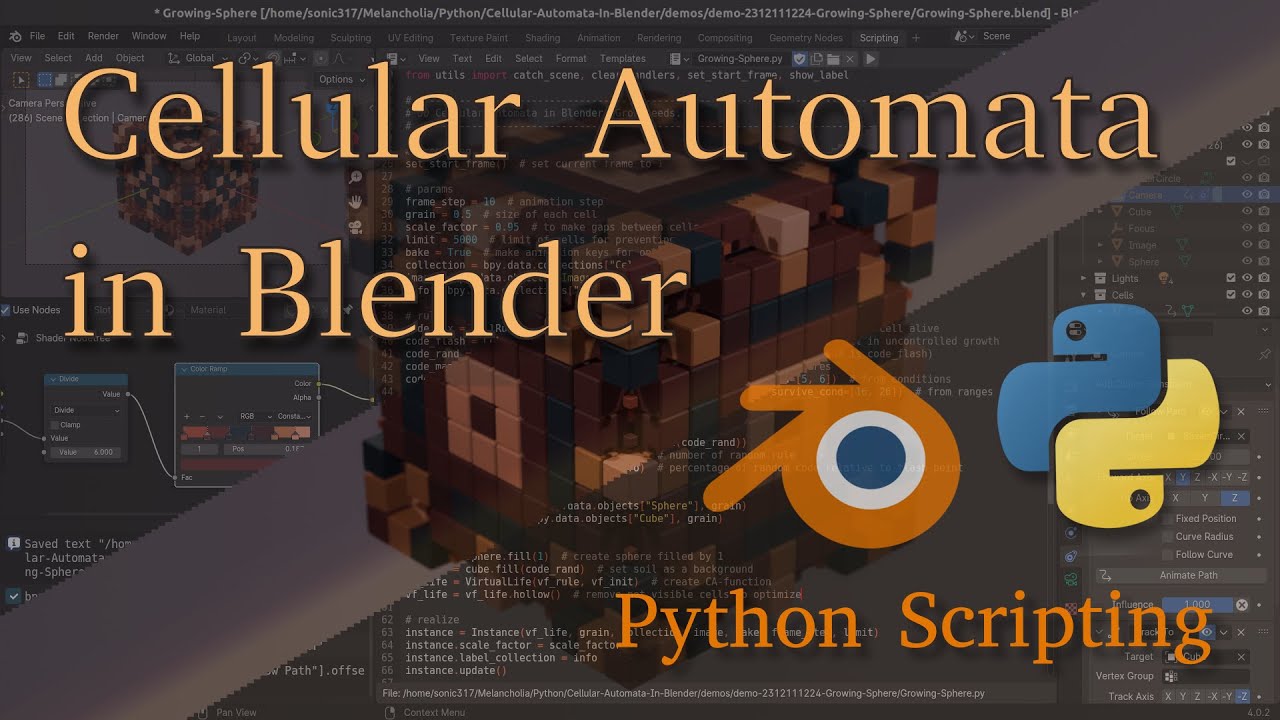 Cellular Automata in Blender | Python Scripting - YouTube