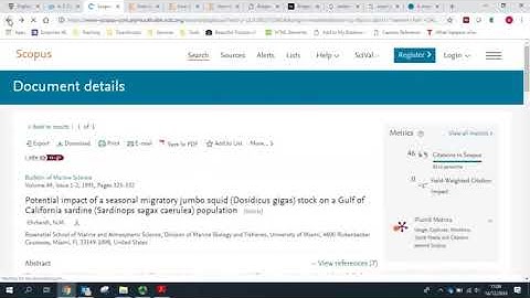 Scopus: Finding relevant literature through citations
