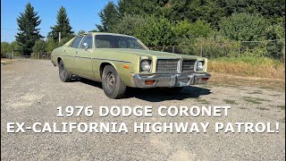 New Project into the Shop!  1976 Dodge Coronet exCalifornia Highway Patrol Car!