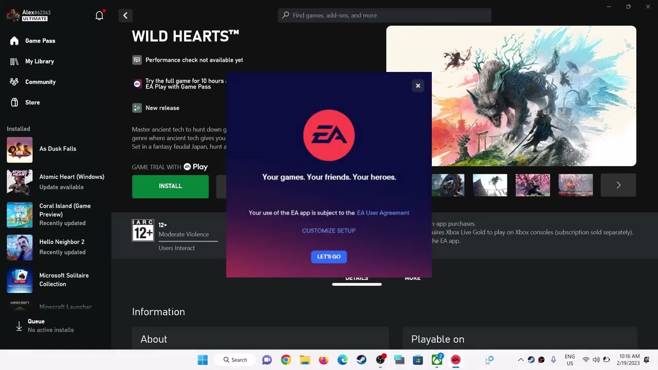 Game Pass Ultimate members will get a free 10-hour trial of Wild Hearts  before the game even releases 
