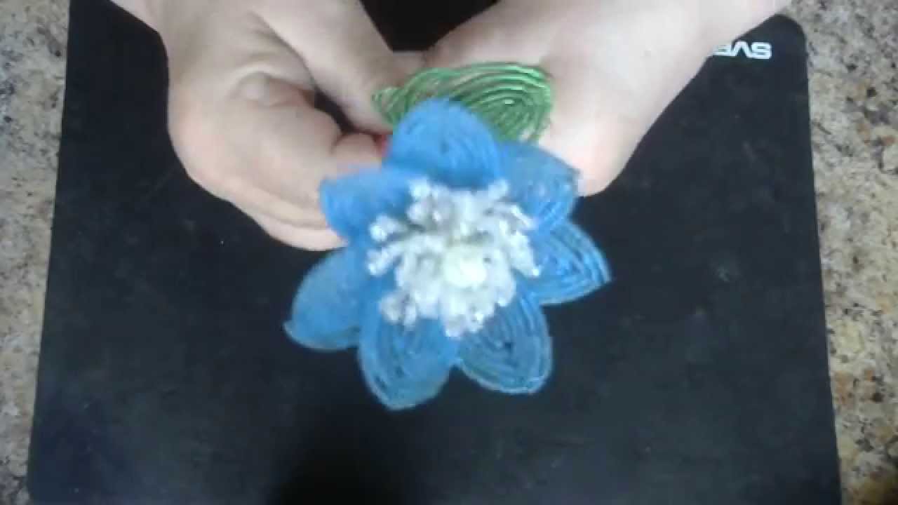 Анемона из бисера Анемона из бисера