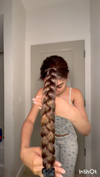 I tried the ✨viral✨ Overnight Upside Down braid #hair #braids #haircare #shorts #hairstyle