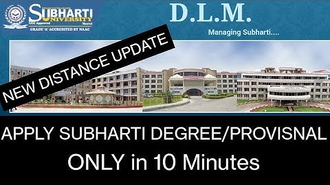 How to apply Swami Vivekanand subharti University distance degree online from Student log in