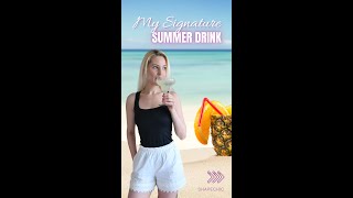 No Sugar Summer Cocktail | My Favorite Summer Drink | Easy Lemonade Recipe #shorts
