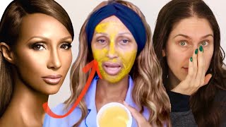 Reacting To Iman’s LUXURY DIY $1500.00 Skincare Routine