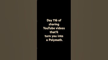 Day 116 of sharing YouTube videos that‘ll turn you into a Polymath. #mathconfidence #remix #memes