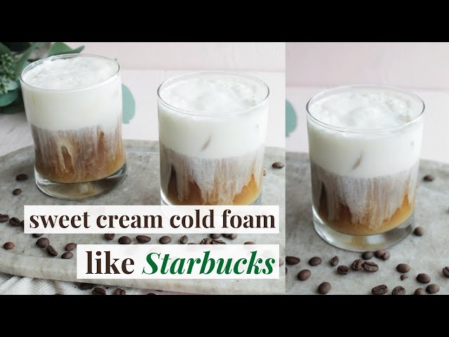 Vanilla Sweet Cream Cold Foam (A Copycat Starbucks Recipe) » Hummingbird  High