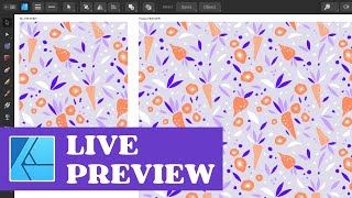 Affinity Designer Pattern Preview ★ Step-by-step Tutorial for Vector Pattern Design