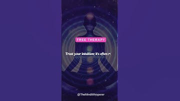 Inner Wisdom Unleashed: Trust Your Intuition for Free Therapy! 🌟🤔 #TrustYourInstincts