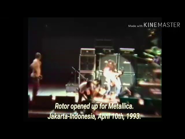 Rotor opened up for Metallica 1993 class=