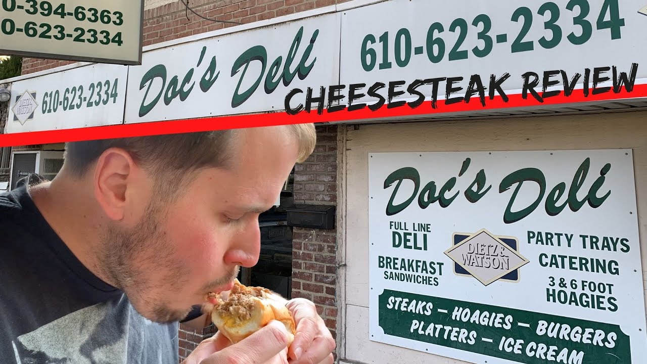 Doc's Deli Cheesesteak Review [Lansdowne, PA] YouTube