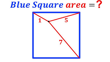 Can you find area of the Blue Square? | (Justify) | #math #maths | #geometry