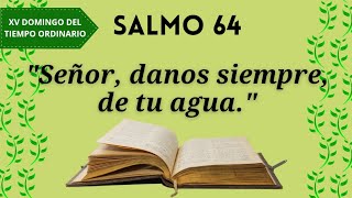 Video thumbnail of "Salmo 64- XV Domingo del Tiempo Ordinario- Ciclo A. 16- Jul- 23"