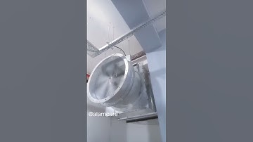 Axial Fan Installed For Basement Ventilation #ductwork #ventilationsystem  #Alamcare #Shorts
