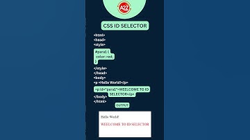 ID SELECTOR IN CSS  #csstutorial #trendingshorts #trending #education #shorts #shortsvideo #trend