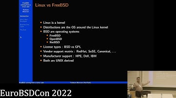FreeBSD coming from a Linux user - Toshaan Bharvani - EuroBSDcon 2022