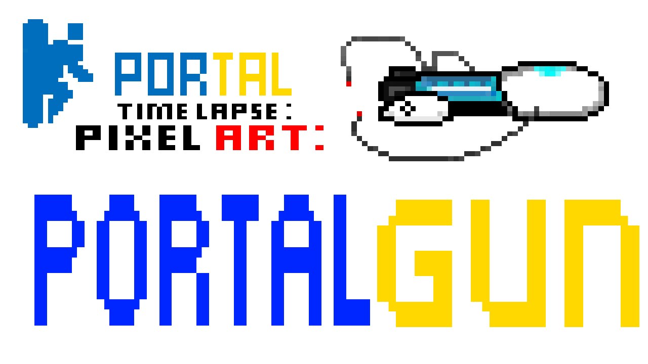 Portal 2 | Portal Gun | HD Pixel Art Timelapse - YouTube