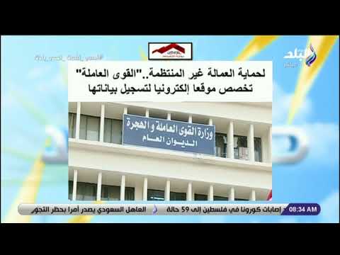 صباح البلد لحماية العمالة غير المنتظمة القوى العاملة تخصص موقعا إلكترونيا لتسجيل بياناتها