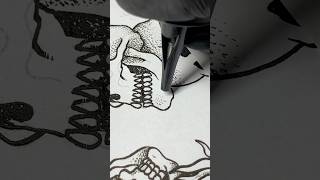 Beautiful piece done with the ballpoint pen tattoo cartridge😍#TattooArt #TattooDesign #tattoolife