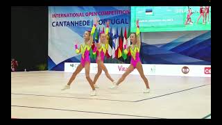 ESTONIA (EST)- TRIO YOUTH finals Aerobic gymnastic Fig open 2024, CANTANHEDE