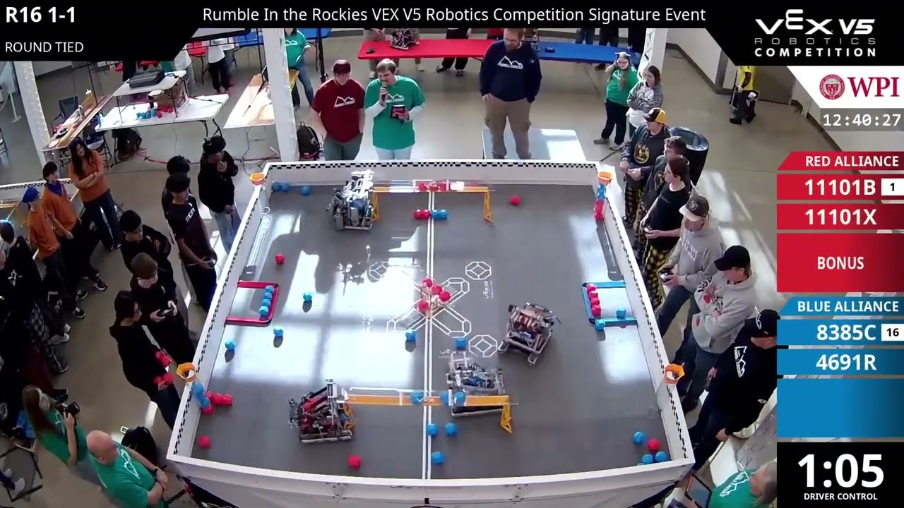 Rumble In the Rockies : Oquirrh - R16 #1-1 - 11101B & 11101X vs 8385C & 4691R - Auton + Driver