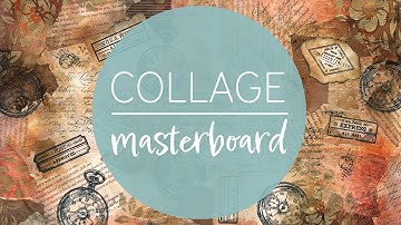 Collage masterboard 🤎 playing with mixed media