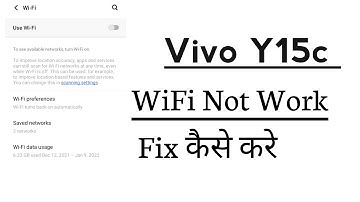 Vivo Y15c Wi Fi Not Working Problem Solve