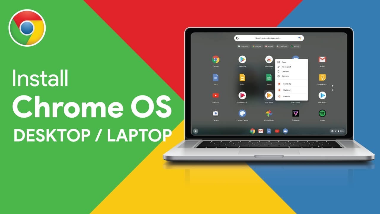 Play 스토어 지원이 포함된 데스크탑/노트북에 Linux mint를 사용하여 Chrome OS 설치