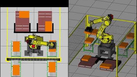AROBOTICS.CZ FANUC ROBOT ROBOGUIDE PALLETIZING BAG