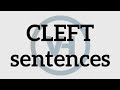 Cleft sentences  m swan