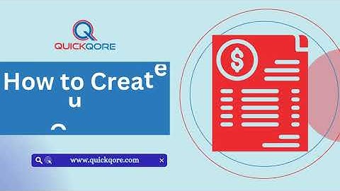 How to Create a Quotation in QuickQore