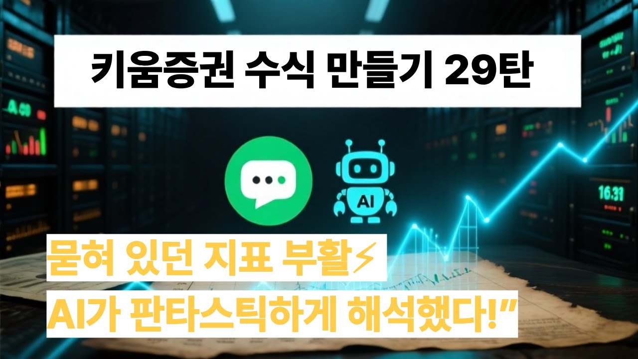 [키움증권 수식만들기 29탄] AI가 잊혀진 지표? 재발견! 판타스틱한 해석+실전 신호 완성?