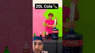 😱20Litre Cola🍾VS 500 Mentos😱| Strong Test #shorts #trending #challenge#youtubeviralvideo#funny